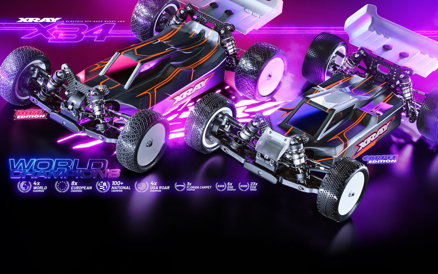 Xray XB4C’25 4WD 1/10 électrique Off-road – Édition Carpet, Neuve Sous Blister